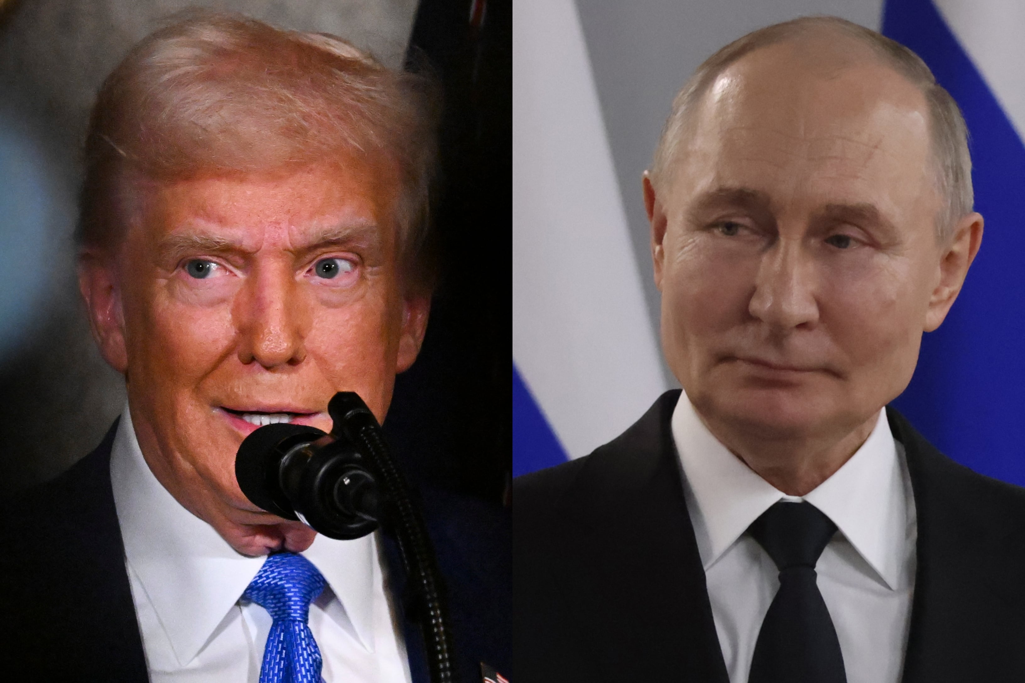 Donald Trump. FOTO:  ROBERTO SCHMIDT/AFP / Getty Images. Vladimir Putin. FOTO: Contributor/Getty Images