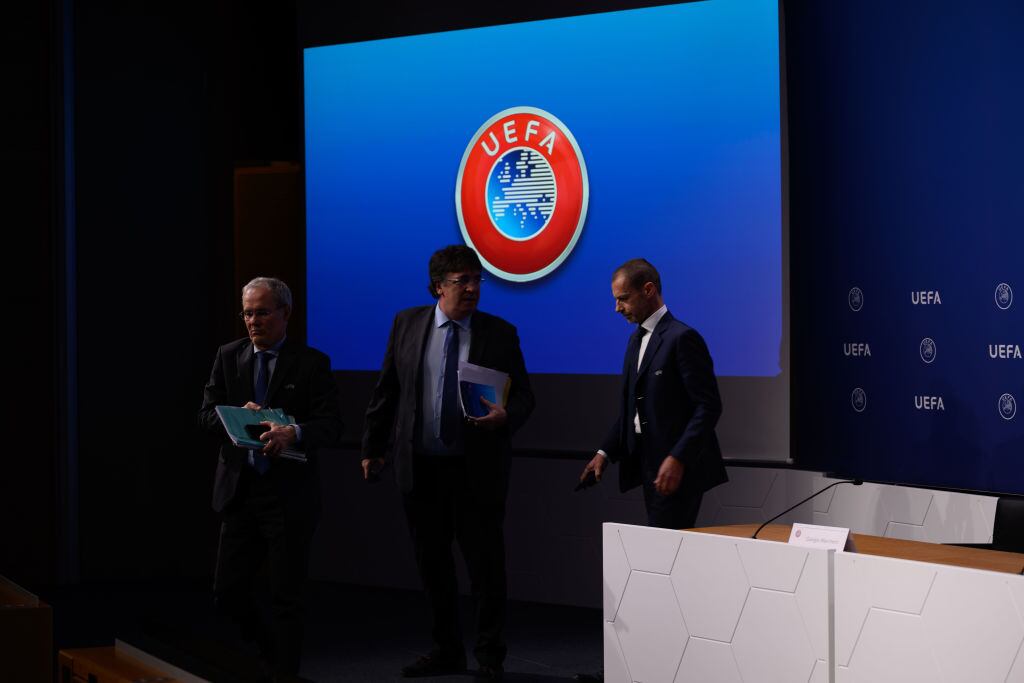 Comité Ejecutivo de la UEFA en la sede de la UEFA (Photo by Kristian Skeie - UEFA/UEFA via Getty Images)