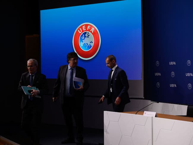 Comité Ejecutivo de la UEFA en la sede de la UEFA (Photo by Kristian Skeie - UEFA/UEFA via Getty Images)