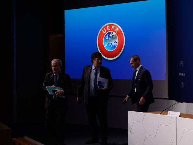 Comité Ejecutivo de la UEFA en la sede de la UEFA (Photo by Kristian Skeie - UEFA/UEFA via Getty Images)