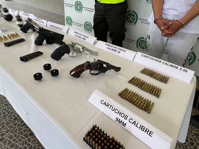 En los hechos capturaron a un ciudadano de 23 años que fue dejado a disposición de la Fiscalía General de la Nación. Crédito: Policía Popayán.