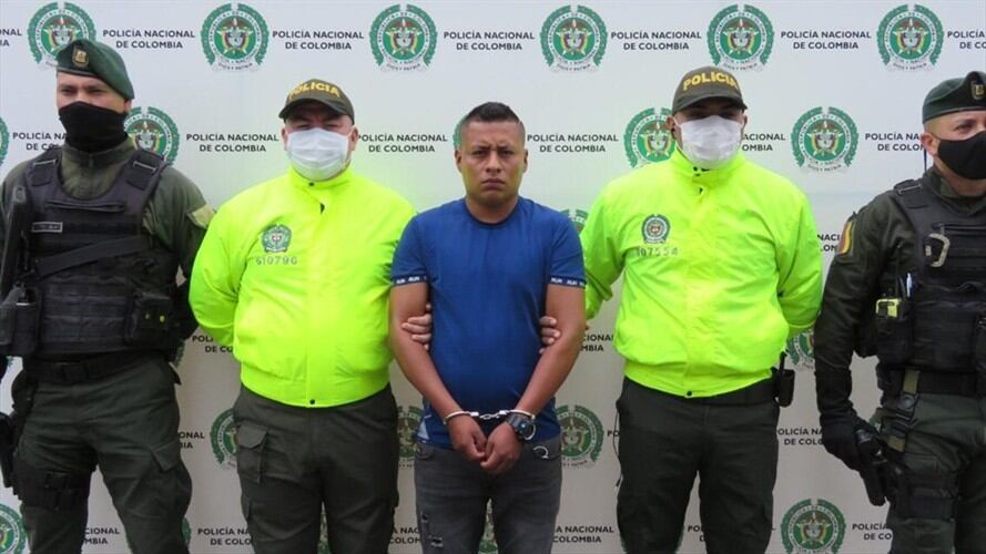 Según las autoridades, alias Ricardo también es investigado por el secuestro y asesinato de un funcionario del CTI de la Fiscalía. Foto: Policía Nacional