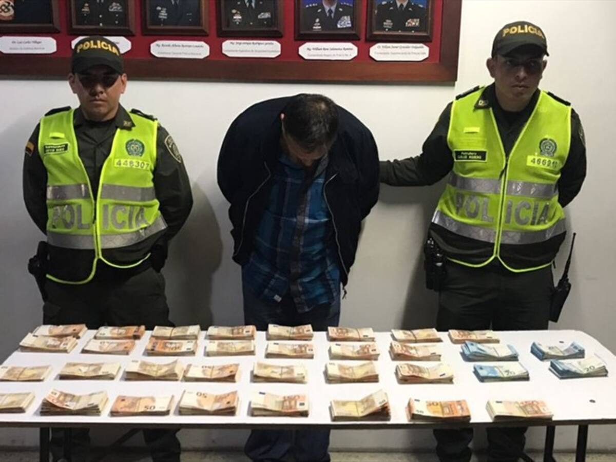 Decomisan más de 150 mil euros en el Aeropuerto Alfonso Bonilla