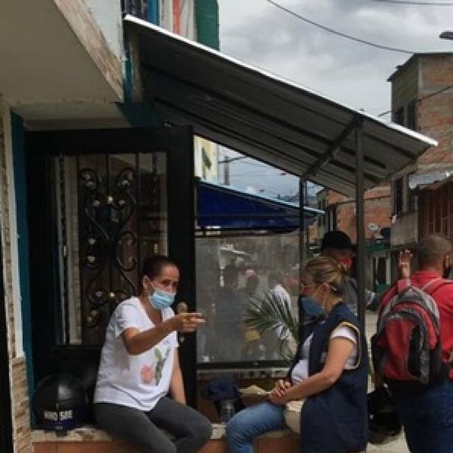 Damnificados de Risaralda reciben atención psicosocial. Crédito: Gobernación de Risaralda.