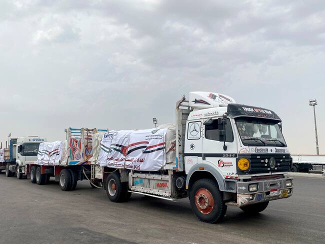 Ayuda humanitaria en Gaza imagen de referencia. Foto: EFE.