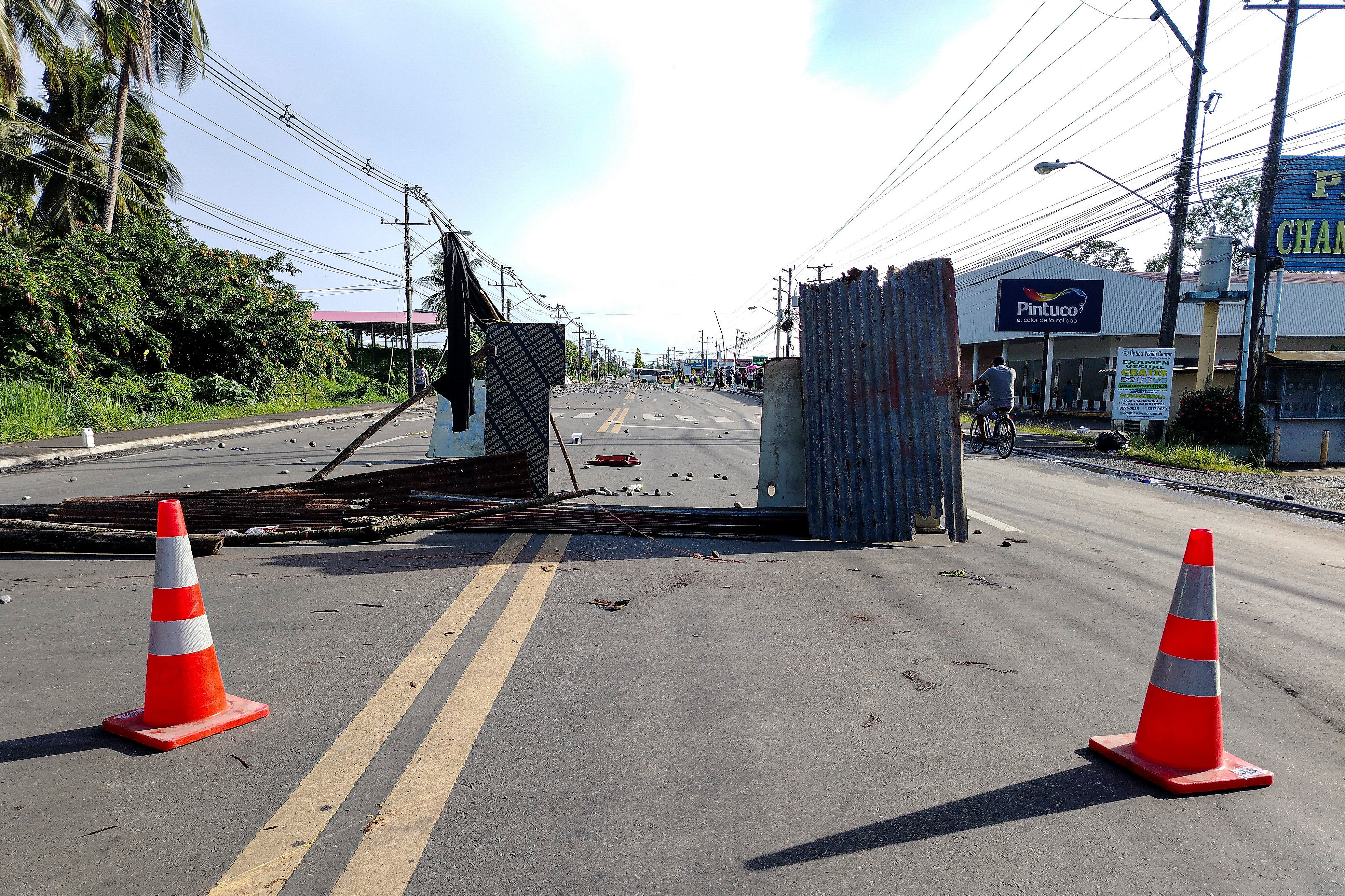 Bocas del Toro, escalada de protestas. Foto: DANIEL SANTOS/AFP via Getty Images.       