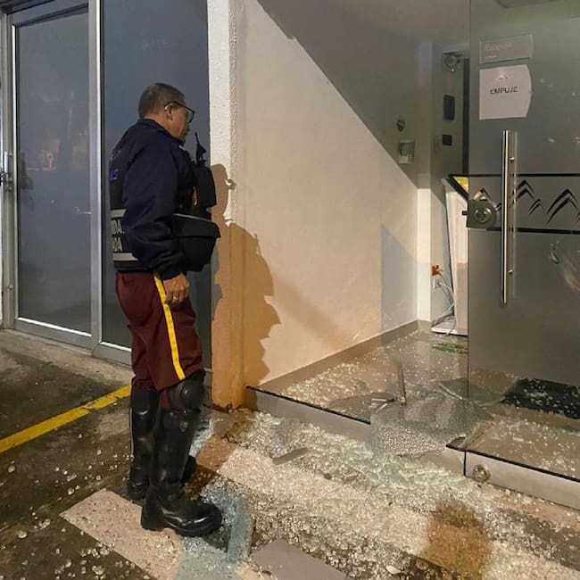 Autoridades detuvieron a varias personas por las manifestaciones en Manizales. Crédito: Alcaldía de Manizales.