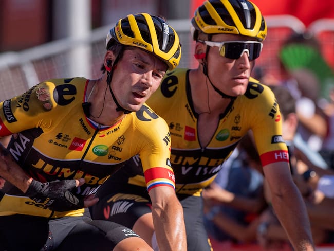 Primoz Roglic (i). Foto: Jorge Guerrero / AFP via Getty Images