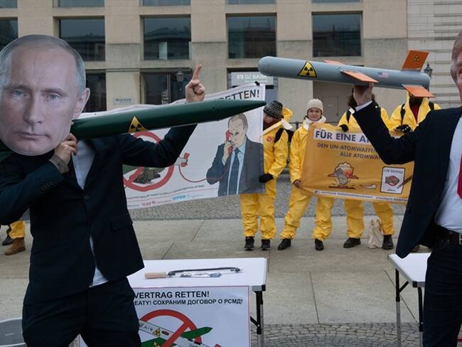 El ministro de Defensa de Rusia, Serguéi Shoigú, anunció que su país desarrollará en menos de dos años las variantes terrestres del misil de crucero Kalibr y del misil hipersónico.. Foto: Getty Images