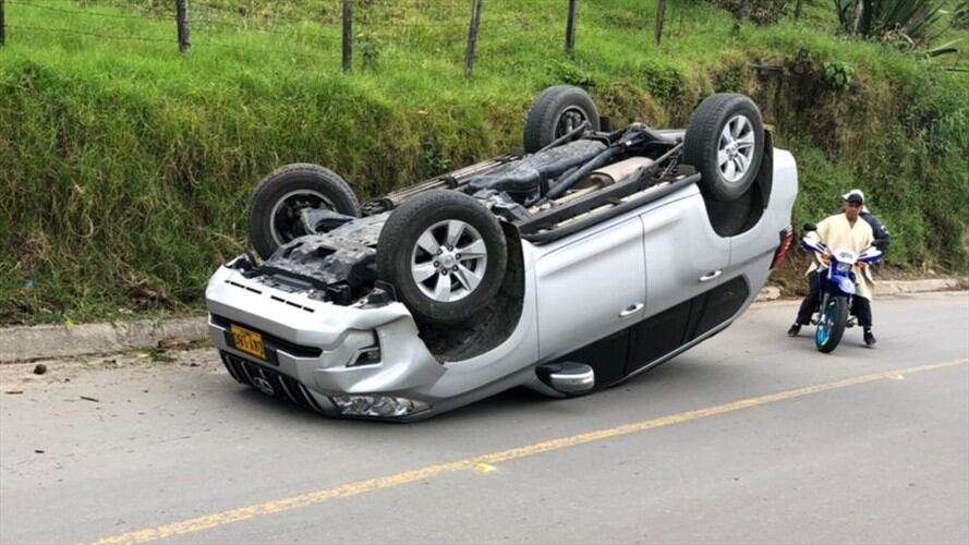 El accidente se registró en zona del municipio de Buenavista.. Foto: Suministrada