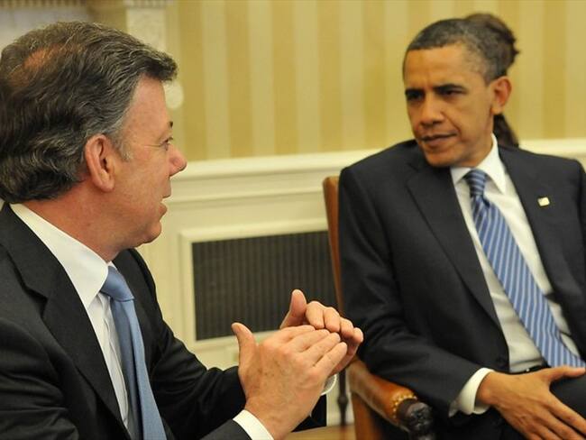 Barack Obama y Juan Manuel Santos. Foto: Colprensa