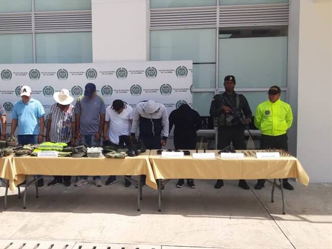 Los capturados fueron dejados a disposición de la Fiscalía . Foto: Policía Nacional