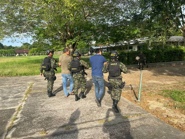 Gaula Militar capturó a los extorsionistas más peligrosos del ELN. Foto: Suministrada,