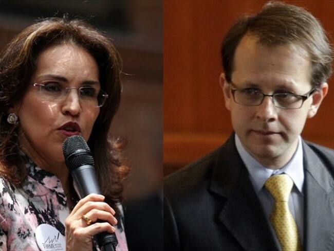 VIviane Morales y Andres Felipe Arias. Foto: Colprensa