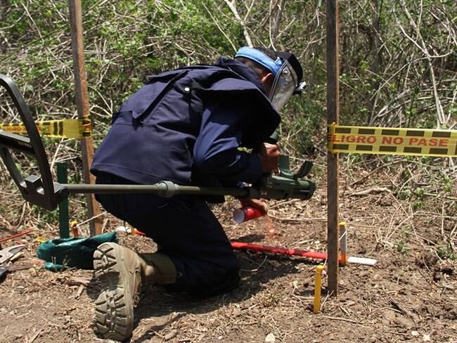 En el vehículo se transportaban cinco personas de la misión, que fueron intimidadas por igual número de sujetos armados. Foto: Colprensa