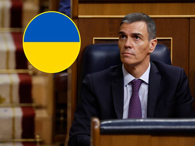 Pedro Sánchez no llegó a la reunión de aliados de Ucrania en París por avería de su avión. Foto: EFE.