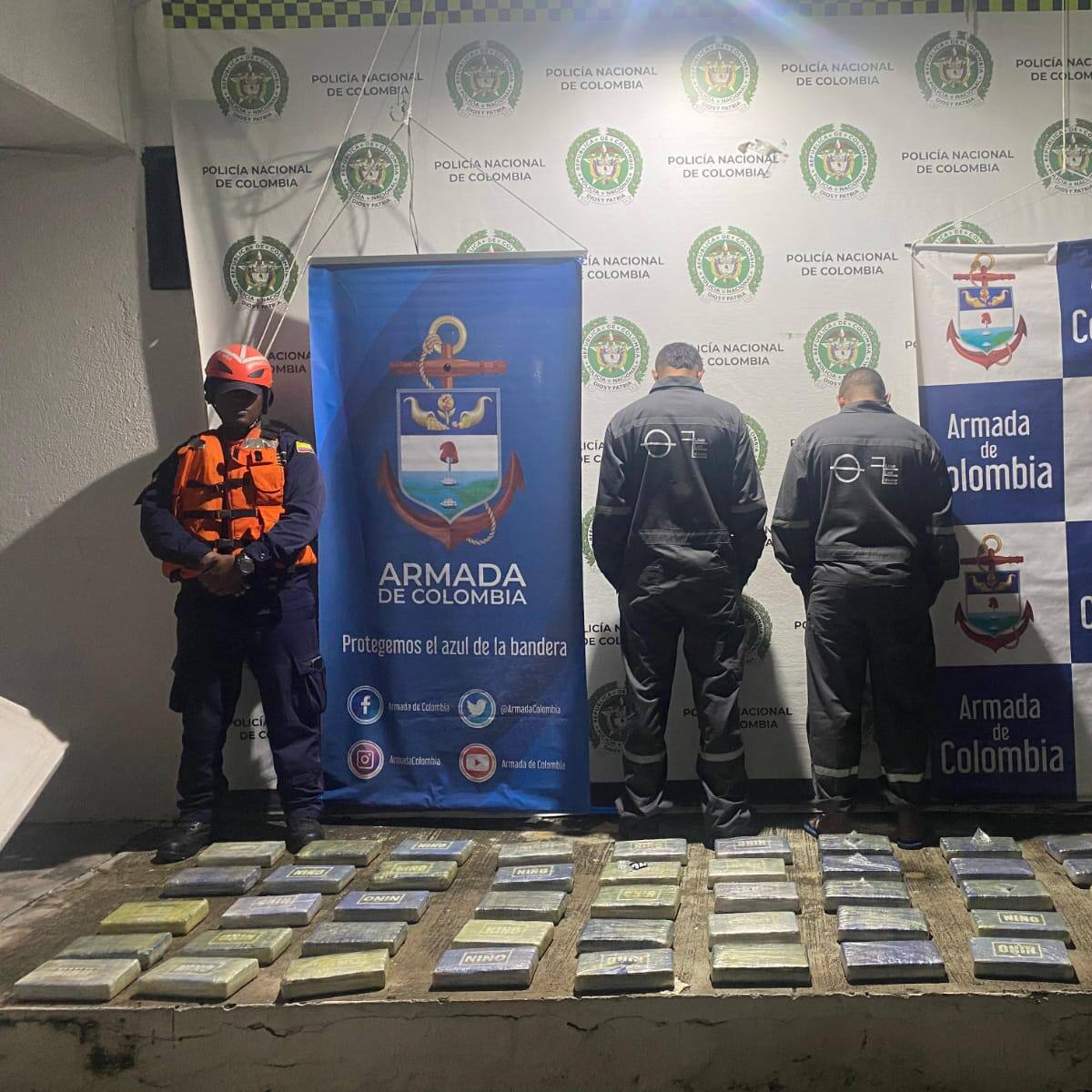 Incautados más de 46 kilogramos de cocaína en buque de carga
