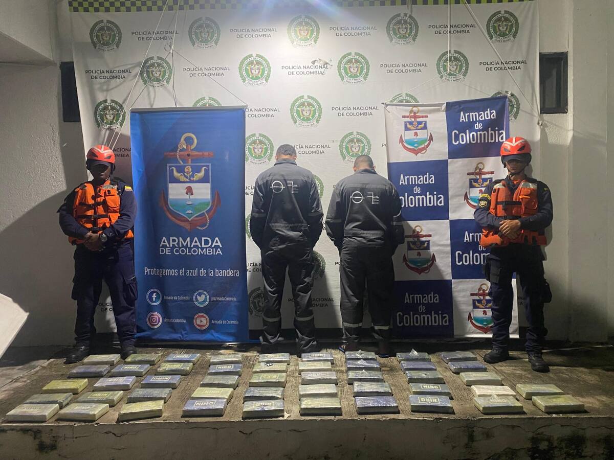 Incautados más de 46 kilogramos de cocaína en buque de carga