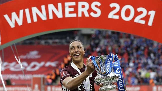 Youri Tielemans, jugador del Leicester. Foto: Kirsty Wigglesworth - Pool/Getty Images