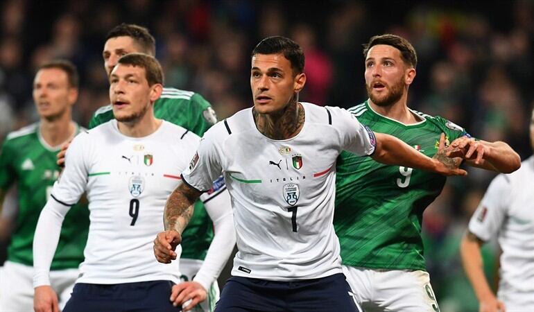 Lorenzo Insigne ante Suiza por las Eliminatorias Europeas al Mundial de Catar 2022. Foto: Marco Rosi/Getty Images