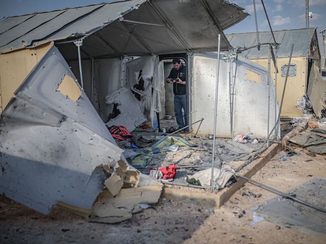 Bombardeos a la ciudad de Kobane (Photo by Muhammed Said/Anadolu Agency via Getty Images)
