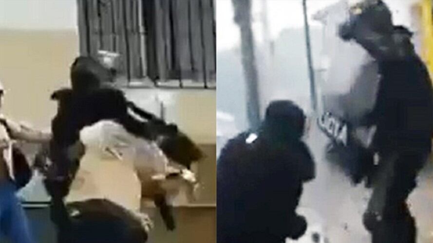 Tanto manifestantes como policías denunciaron agresiones en los recientes desórdenes . Foto: Cortesía