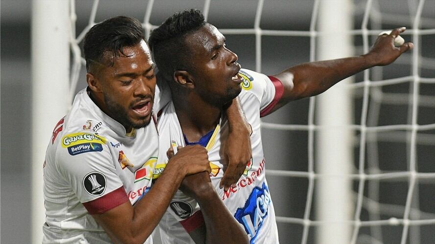 El jugador chocoano quedó a solo un gol de igualar al máximo artillero histórico del Deportes Tolima, John Jairo Charria. Foto: Agencia EFE