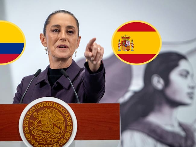 Claudia Sheinbaum. Foto: Juan AbundisEspaña. Colombia. Fotos: Getty Images.