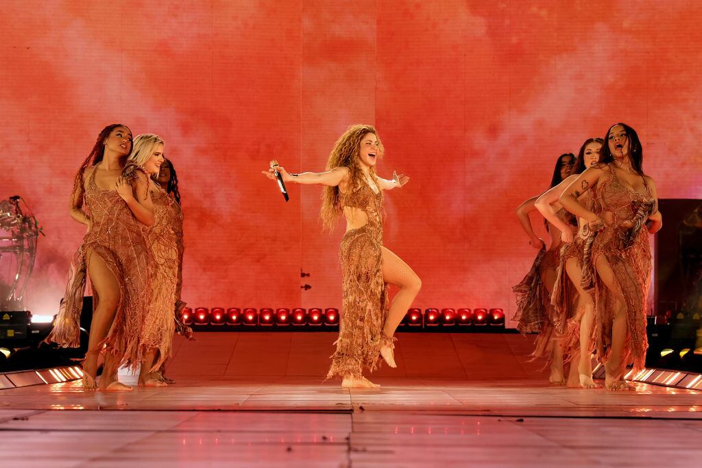 Shakira en concierto en Barranquilla. Foto: Getty Images.