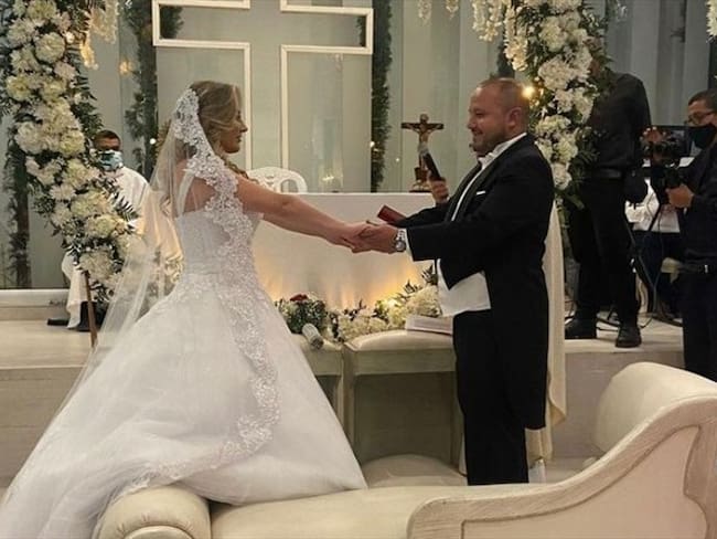 Catalina Suárez se casó con el hijo del ‘Mono Jojoy’. Foto: Al Oído con Catalina Suárez