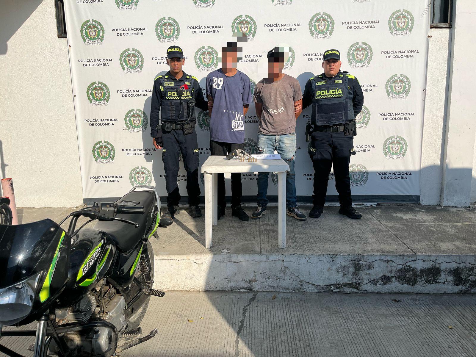 Capturados/ Policía Metropolitana de Santa Marta.