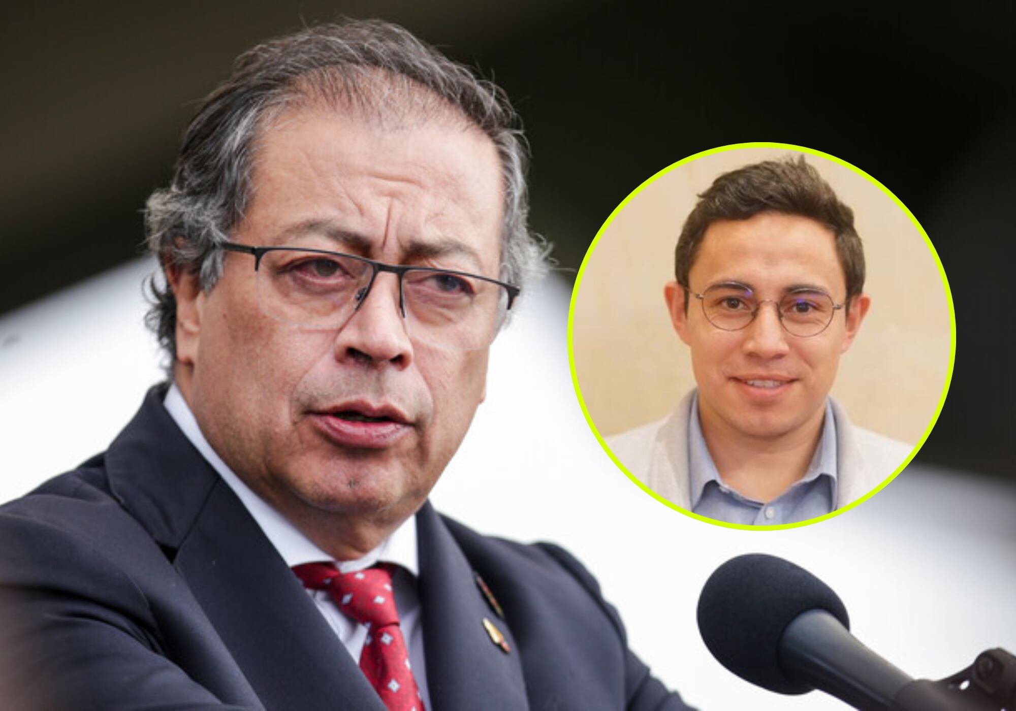 Gustavo Petro y Cristian Avendaño. Foto: (Colprensa - Mariano Vimos) / Cámara de Representantes