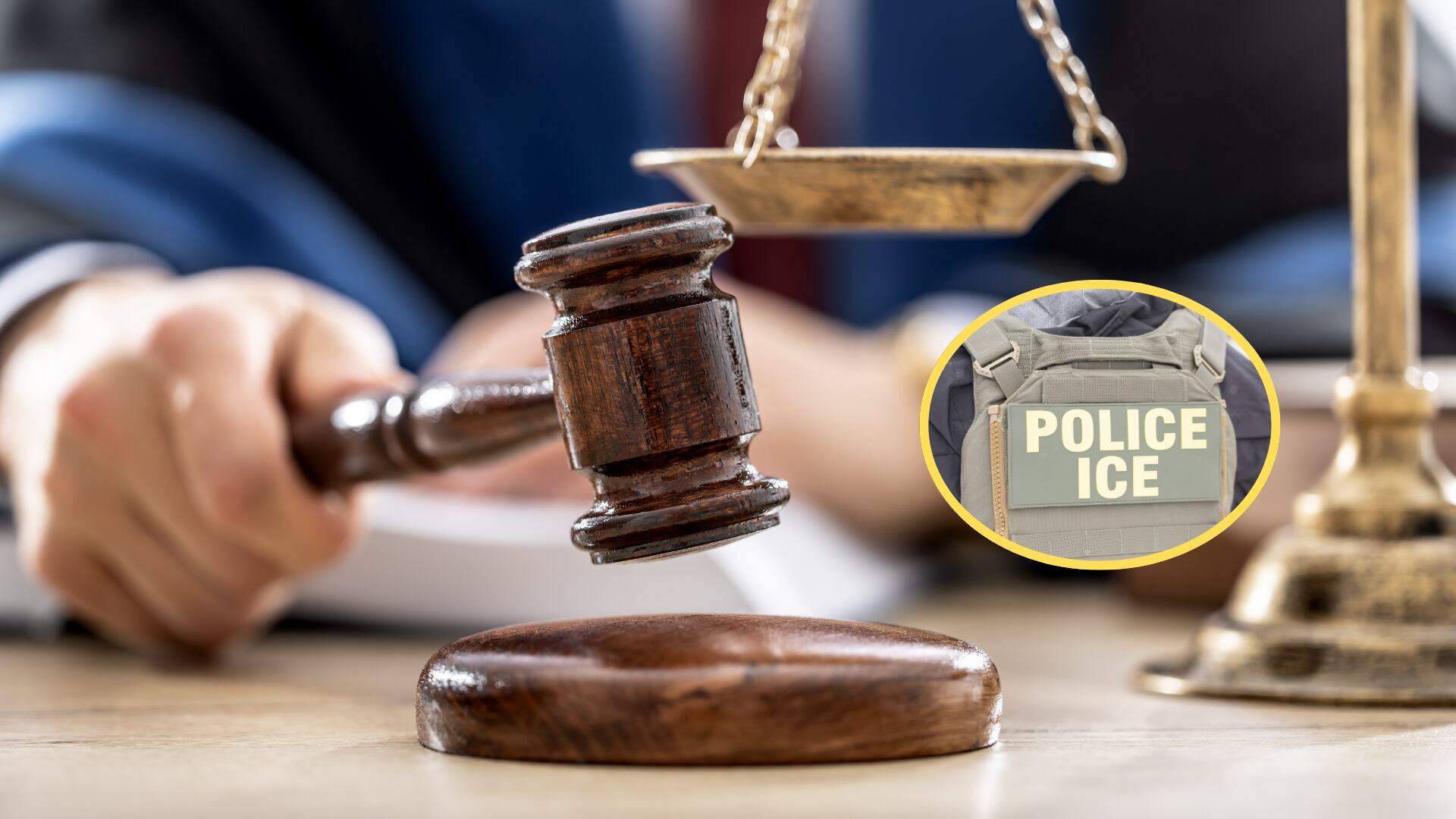 ICE. Foto: Christopher Juhn/Anadolu via Getty Images)Juez. Foto: Getty Images.