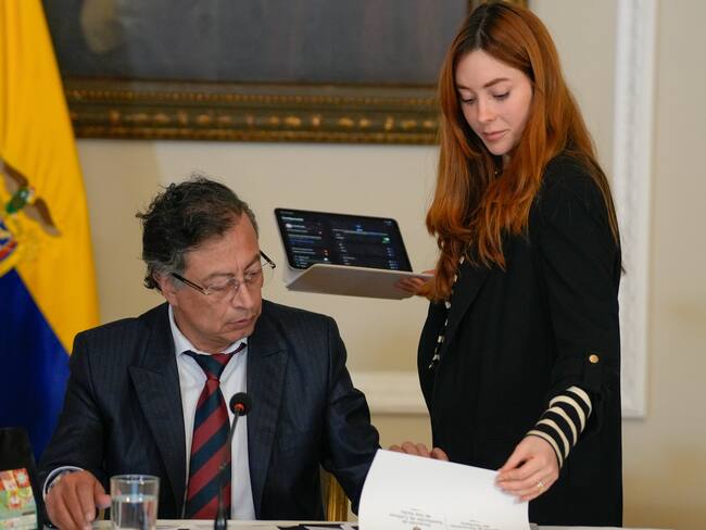 Gustavo Petro y Gloria Miranda. Foto: Presidencia.