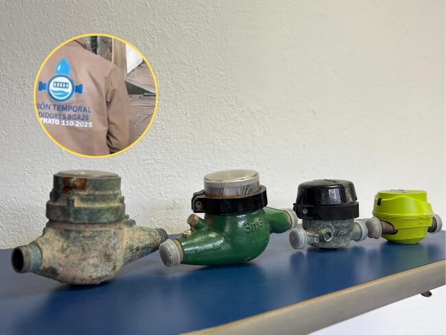 Denuncian cambios de medidores del acueducto de Bucaramanga sin autorización de los usuarios. Fotos: Suministradas. 