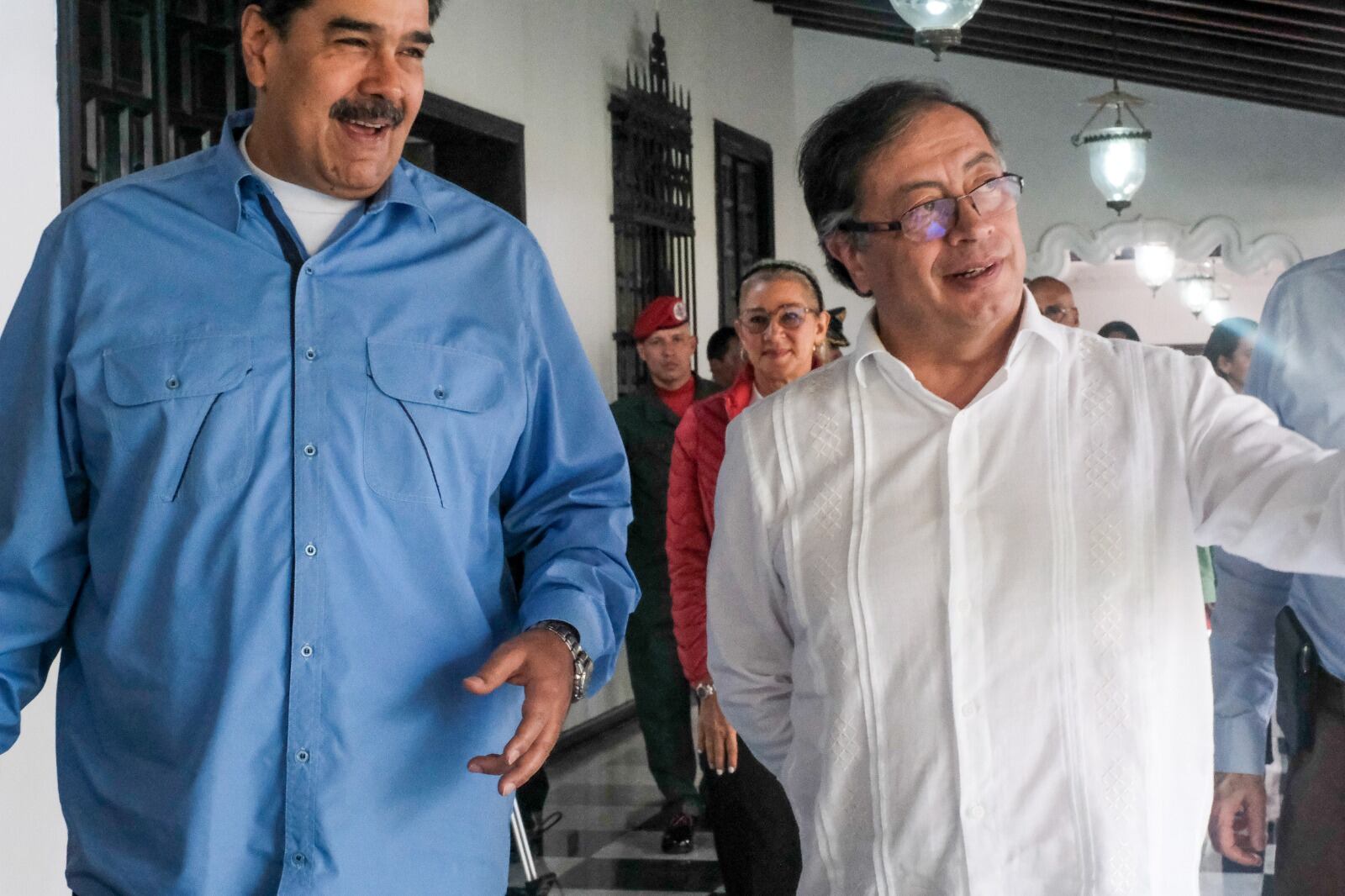 Nicolás Maduro y Gustavo Petro presidentes de Venezuela y Colombia. 23 de marzo de 2023. Foto: Presidencia.