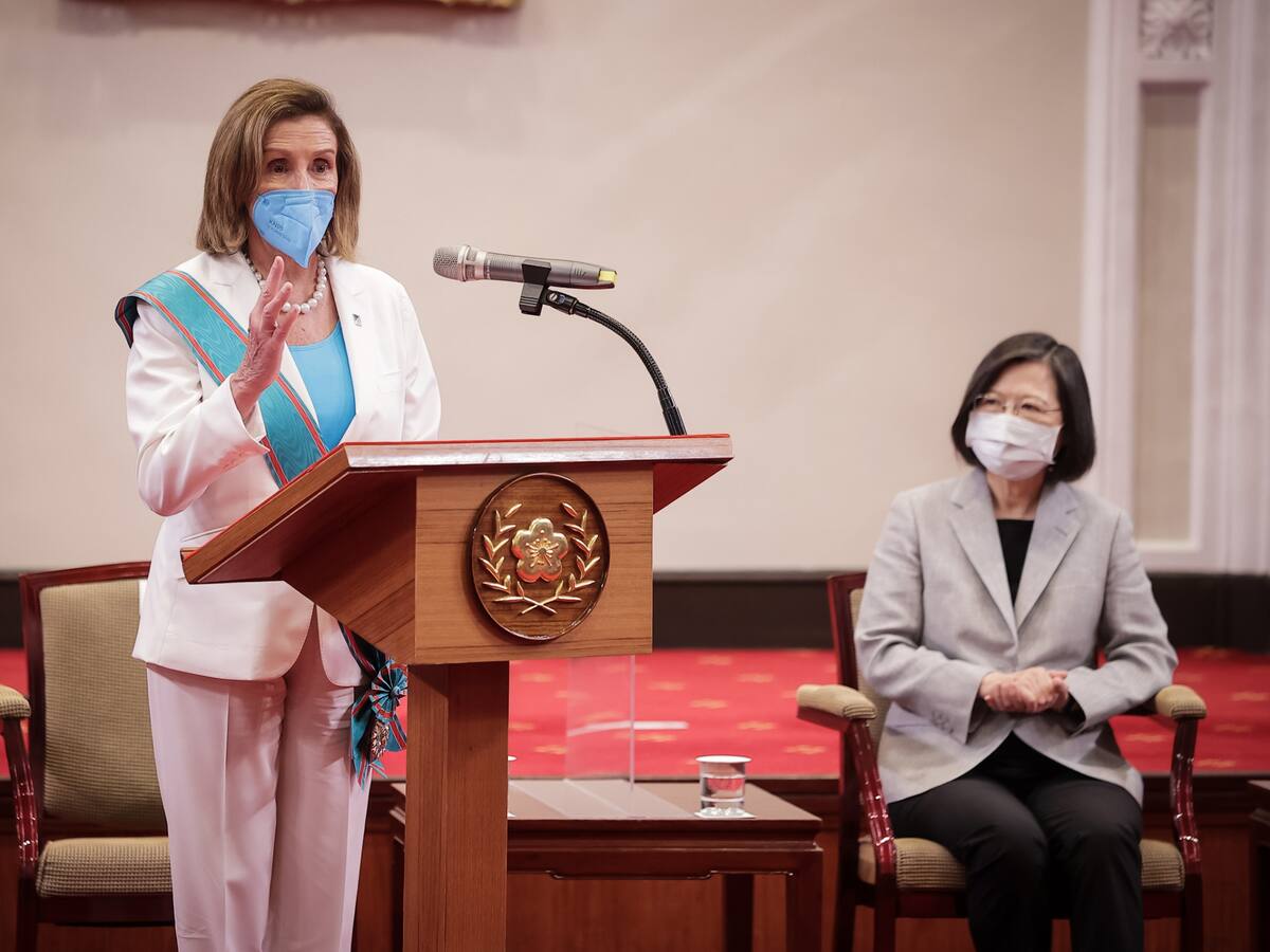 Nancy Pelosi aseguró a la presidenta taiwanesa que EE.UU. “no abandonará a Taiwán”