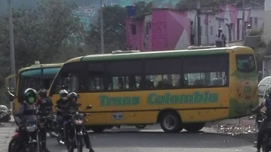 Paro transportadores. Foto:suministrada.