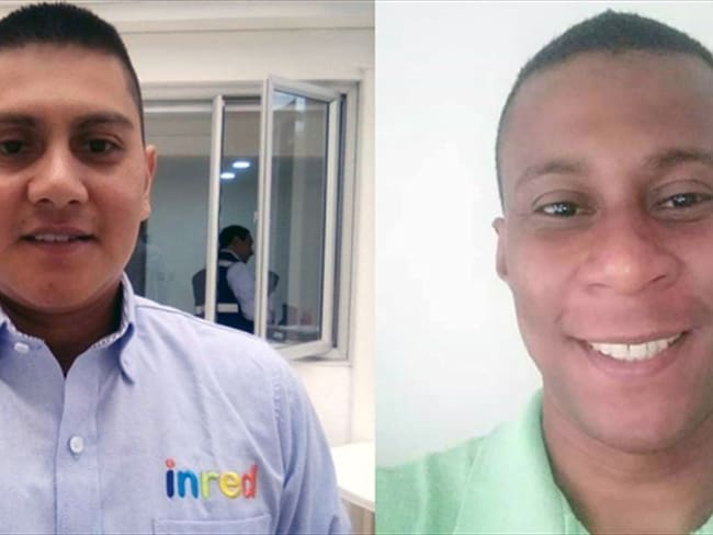 Oscar Eduardo Fajardo Muelas de 31 años y Daniel Quiñónez Orobio de 38 años, desaparecidos en Páez . Foto: Suministrada por familiares