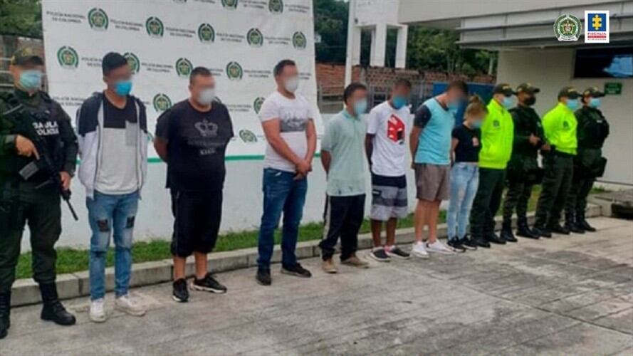 Por los hechos ocurridos en la vía Palmira - Cali, también fue judicializado un menor de 17 años.. Foto: Cortesía: Fiscalía General de la Nación