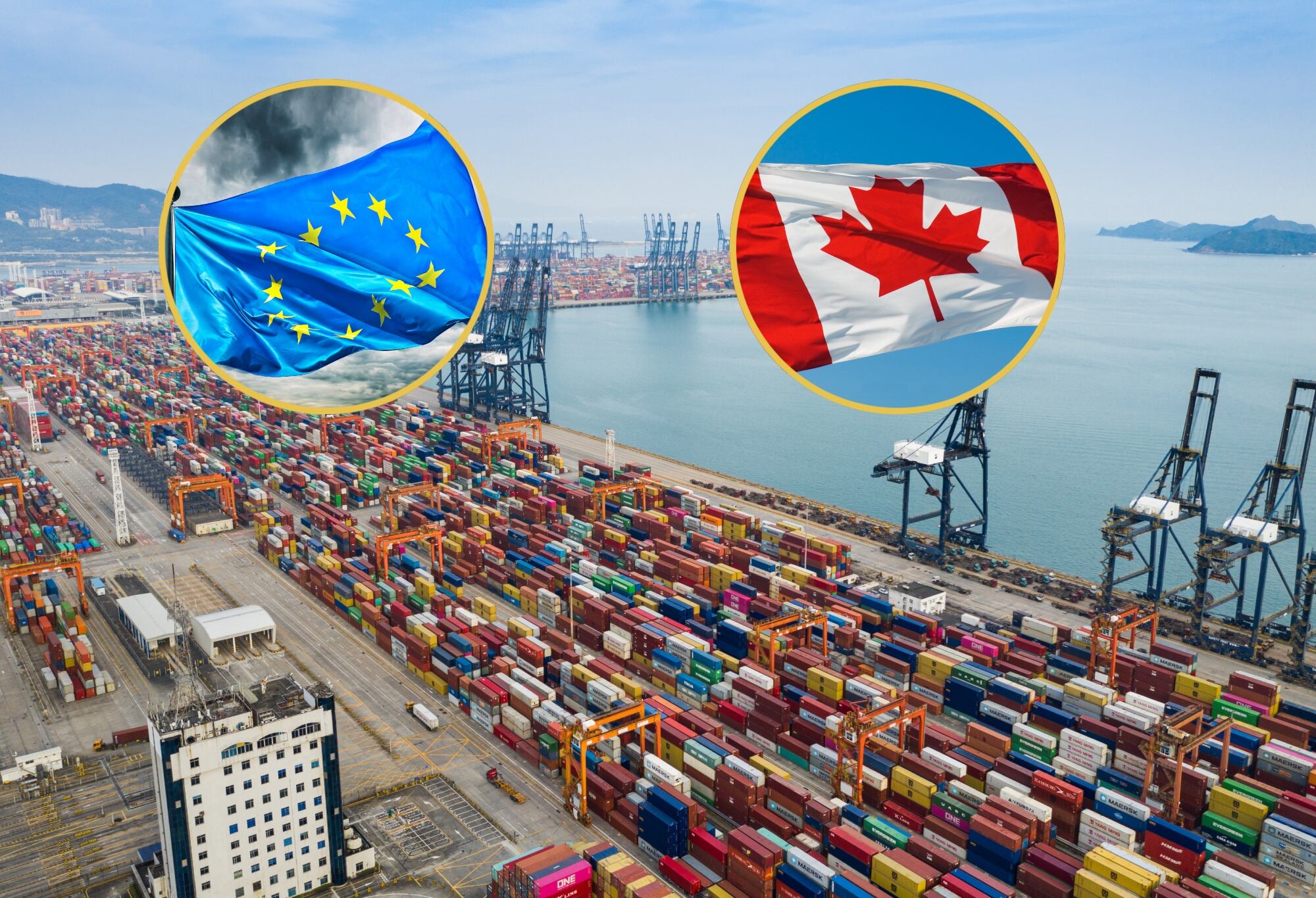 Imagen de referencia de aranceles. FOTO: Yinwei Liu / Getty Images