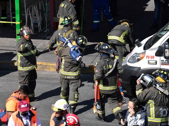 Accidente en metro de México. (Photo by CLAUDIO CRUZ/AFP via Getty Images)