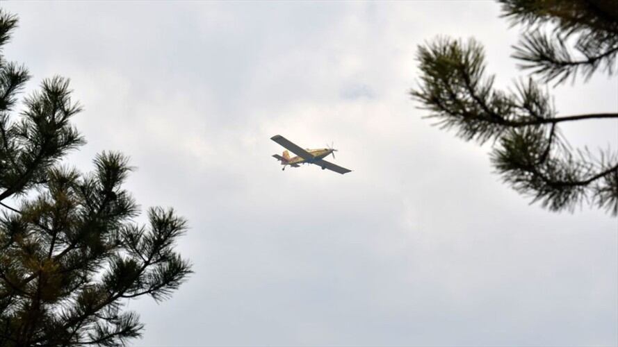 Una aeronave tipo Air Tractor, perteneciente a la empresa de fumigación aérea Fumigaray, aterrizó de emergencia. Foto: Getty Images