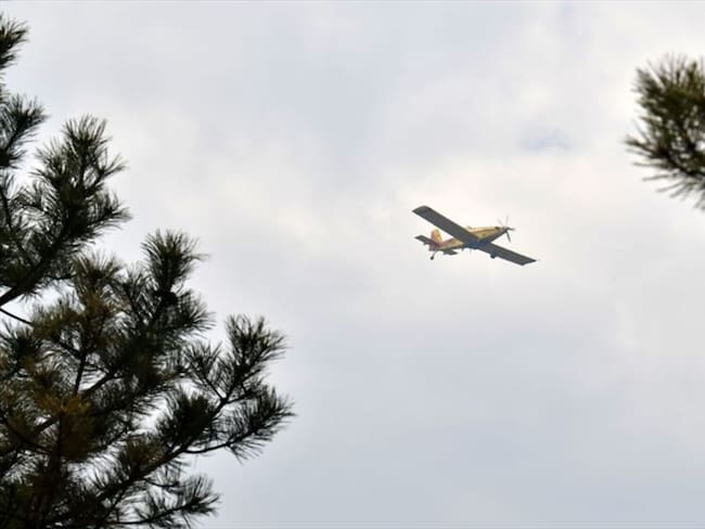 Una aeronave tipo Air Tractor, perteneciente a la empresa de fumigación aérea Fumigaray, aterrizó de emergencia. Foto: Getty Images