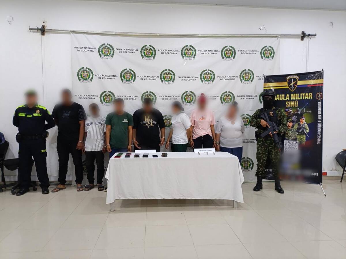 Capturan a 7 presuntos integrantes del Clan del Golfo en Córdoba: son investigados por 10 homicidios