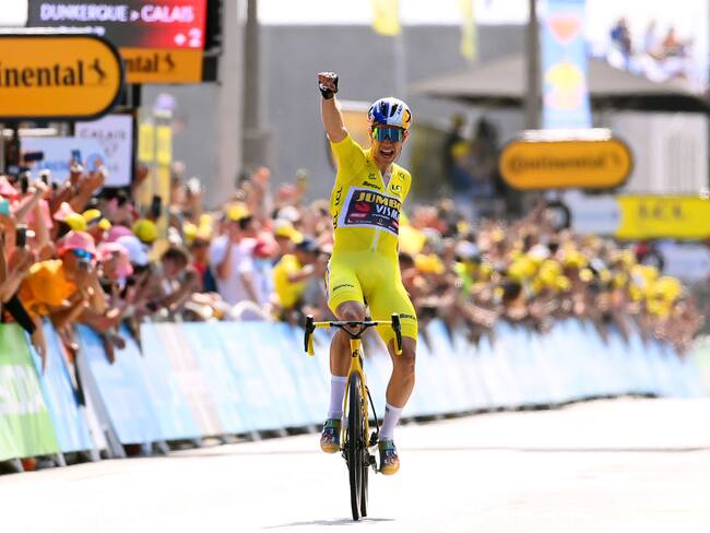 Ciclista belga Wout Van Aert del equipo Jumbo - Visma  (Photo by Tim de Waele/Getty Images)
