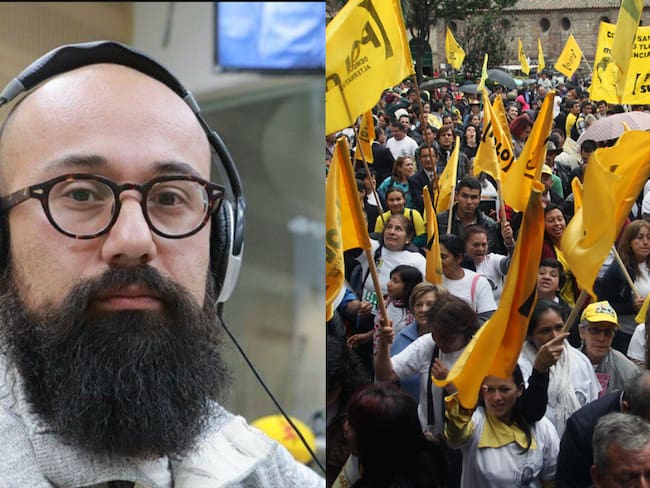 Concejal Carlos Carrillo e imagen de referencia del Polo Democrático. Foto: W Radio y Colprensa.