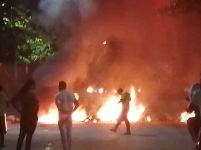 DIsturbios Bucaramanga. Foto: suministrada.