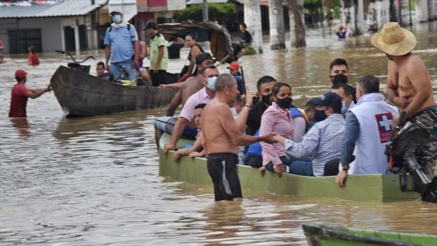 Inundaciones en Risaralda. Foto: Cortesía Gobernación de Risaralda