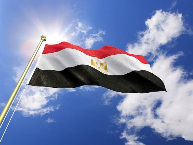 Bandera de Egipto. Foto: Getty Images.